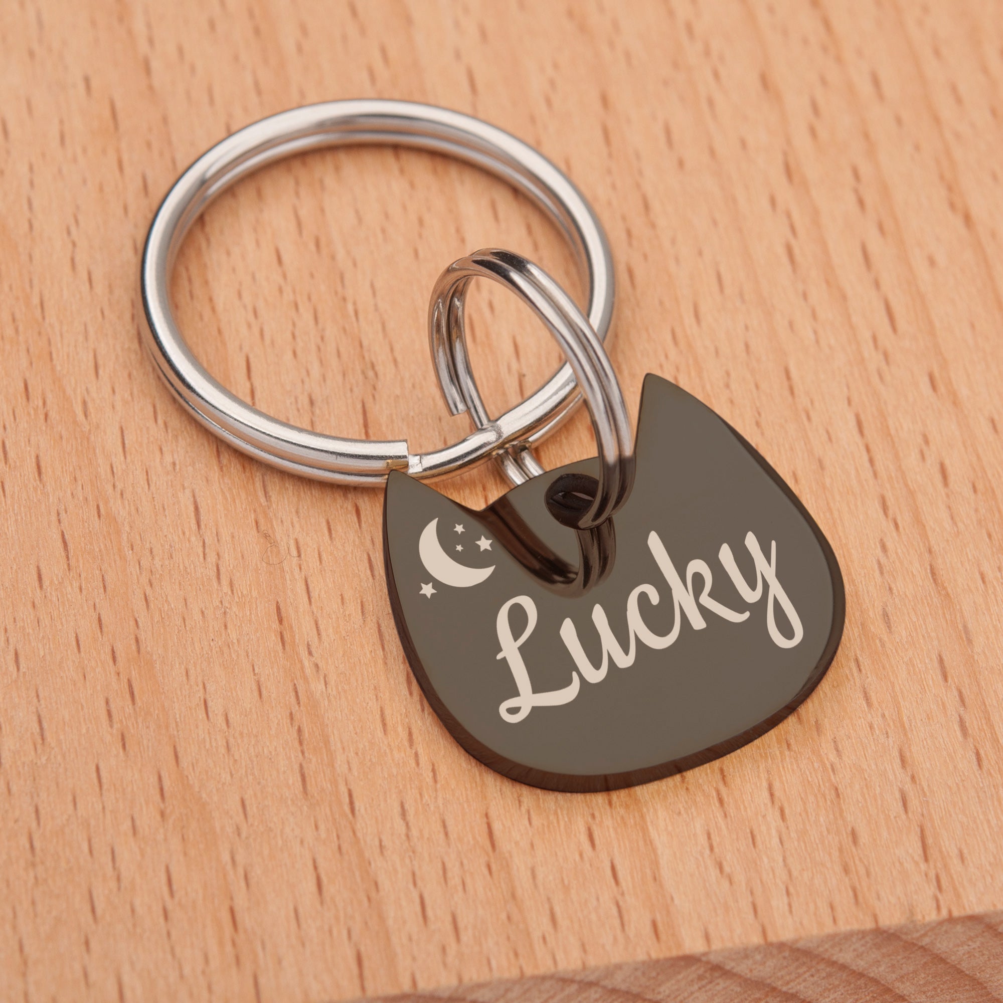 Custom Name and Icon Cat Head Pet ID Cat Tag