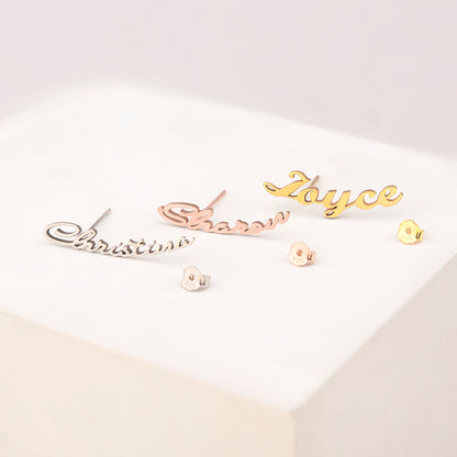 Custom Name Cutting Earring