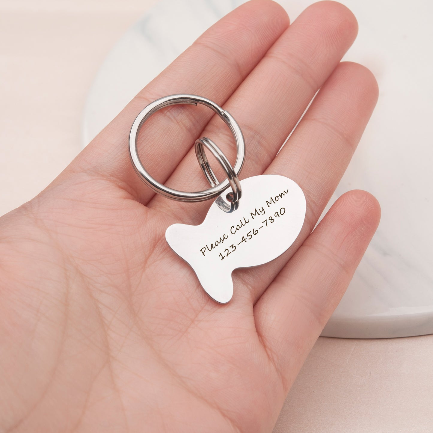 Custom Fish Shaped Pet ID Tag