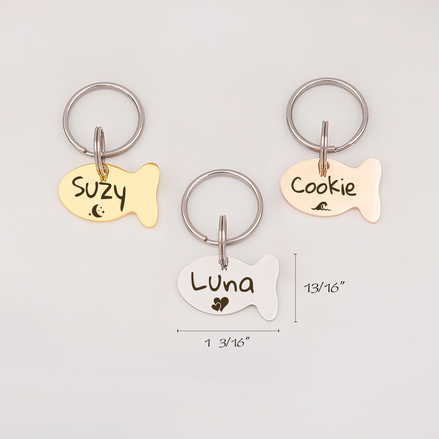 Custom Fish Shaped Pet ID Tag