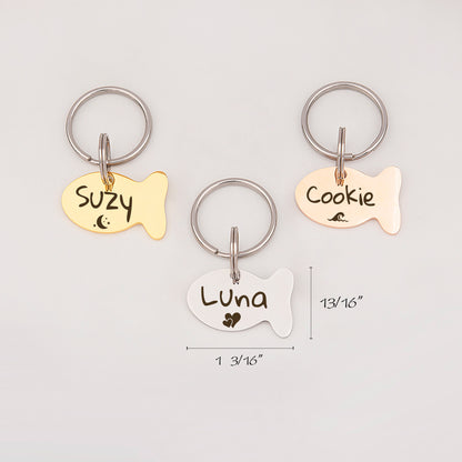 Custom Fish Shaped Pet ID Tag