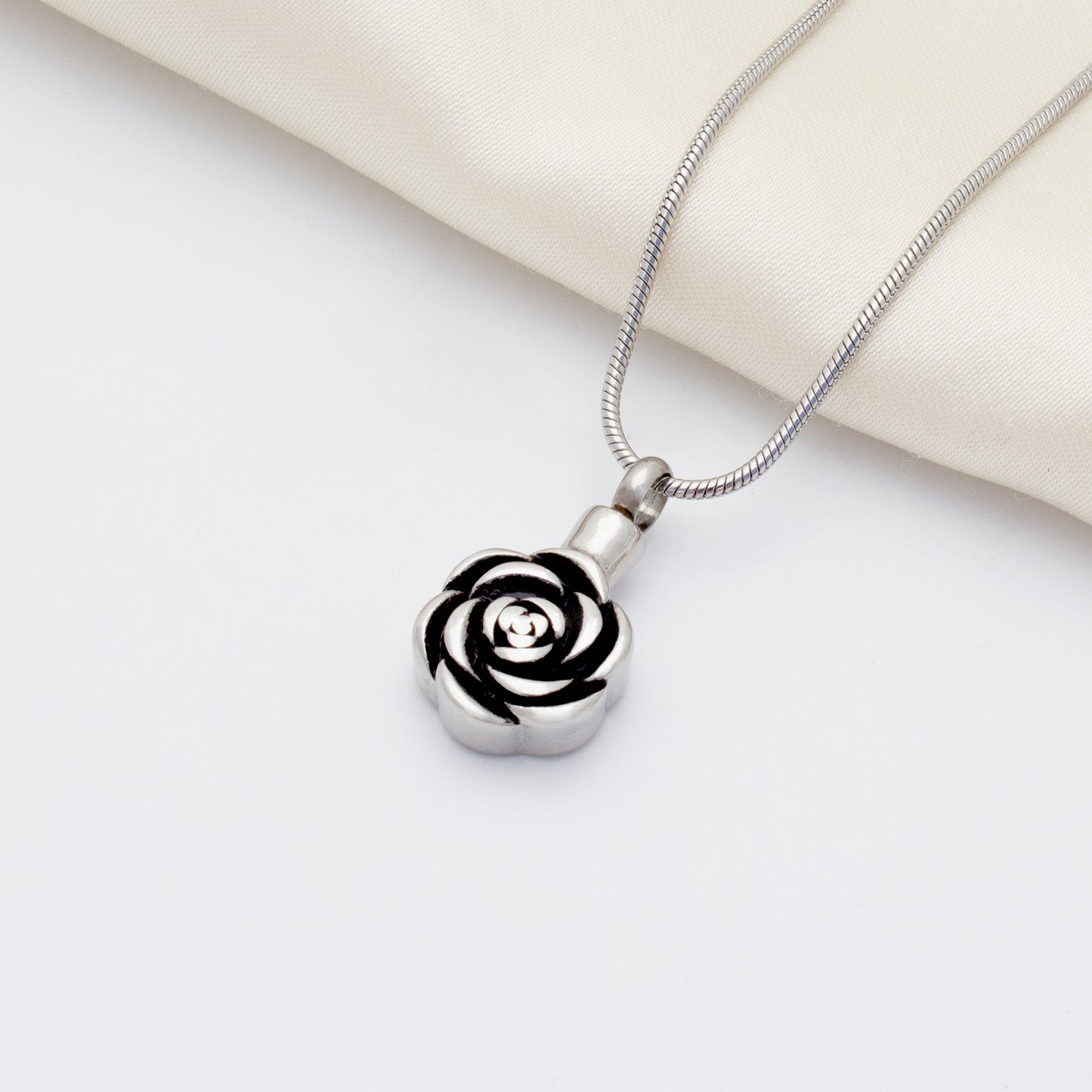 "In Loving Memory of Your Mother" Rose Memorial Necklace