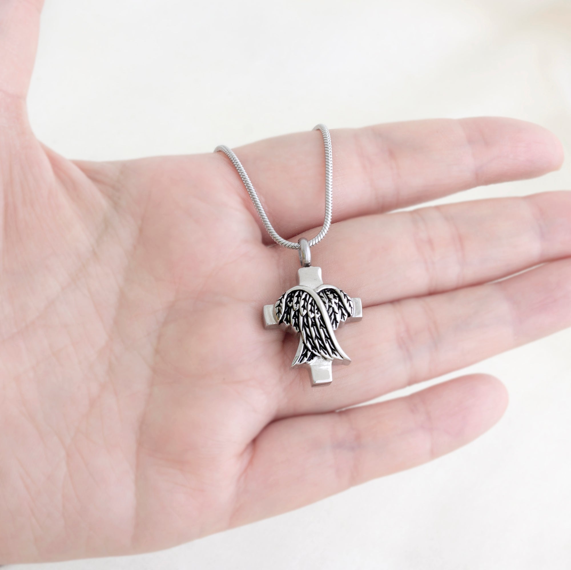 Silver Anchor Memorial Necklace Ashes Holder | Marketplace | 1800Flowers