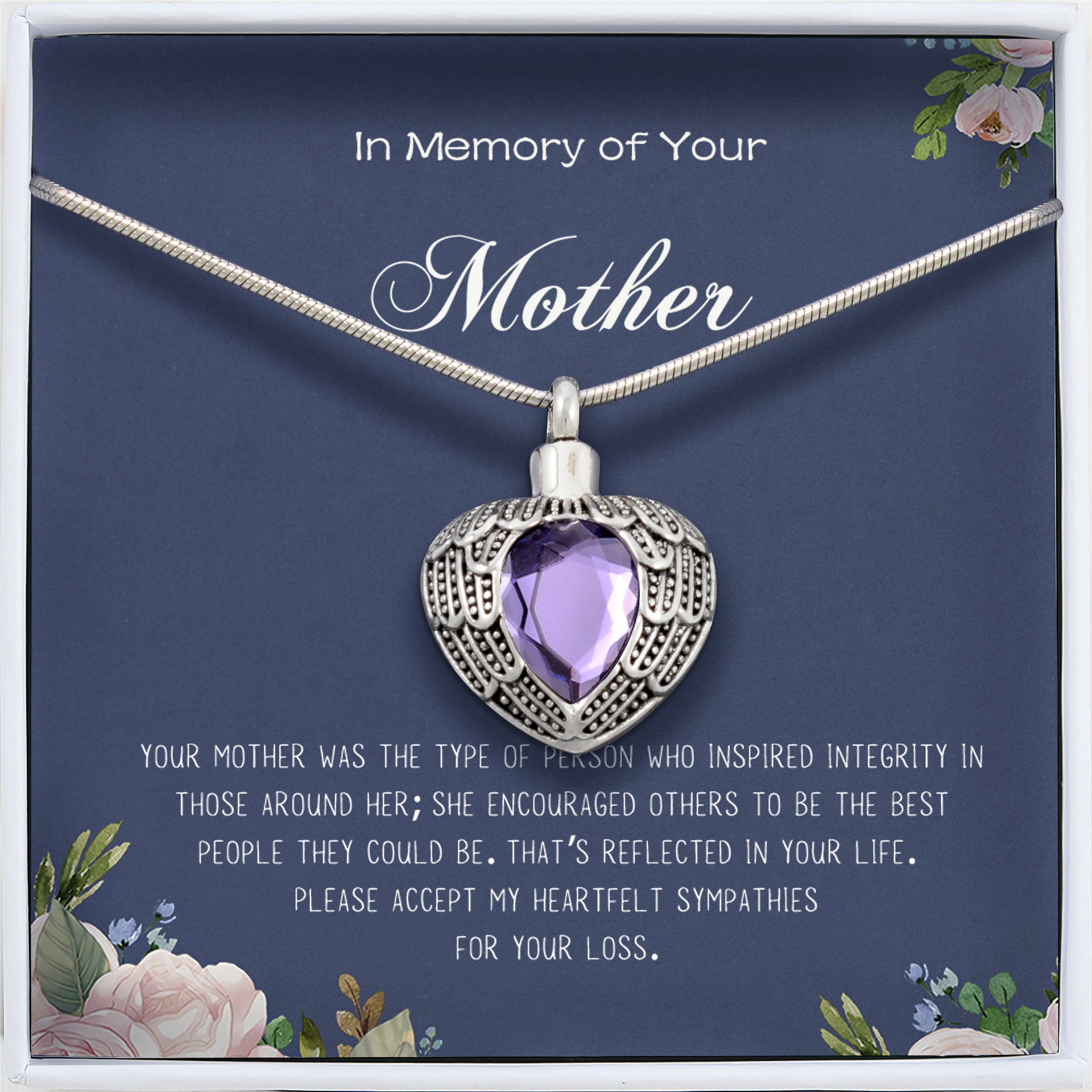 Guardian Angel Pin With Jeweled Accents - Missing You Memorial Gift With Heartfelt Poem