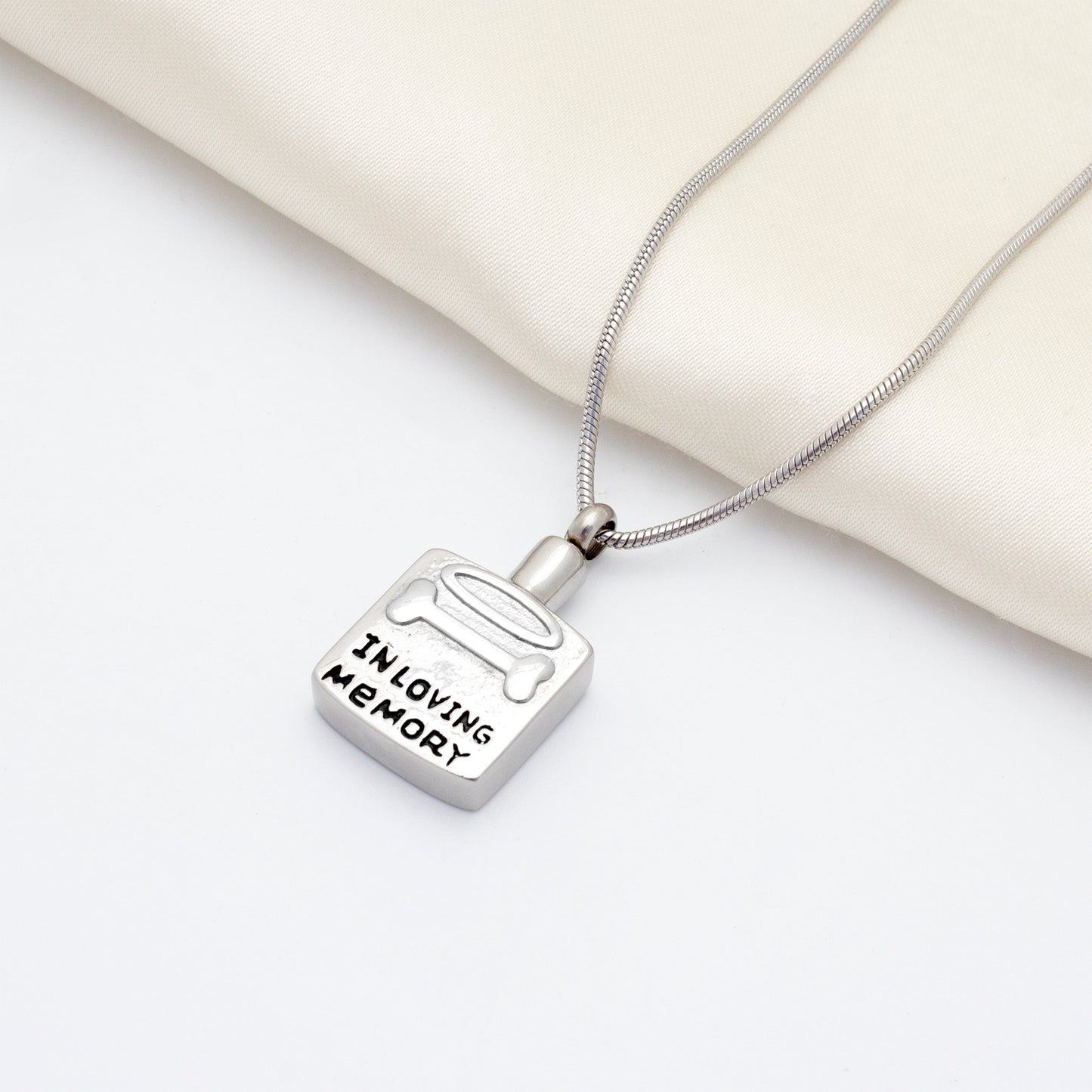 The Best Memory of Your Loyal Friend Pet Memorial Ashes Holder Necklace