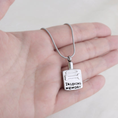 The Best Memory of Your Loyal Friend Pet Memorial Ashes Holder Necklace