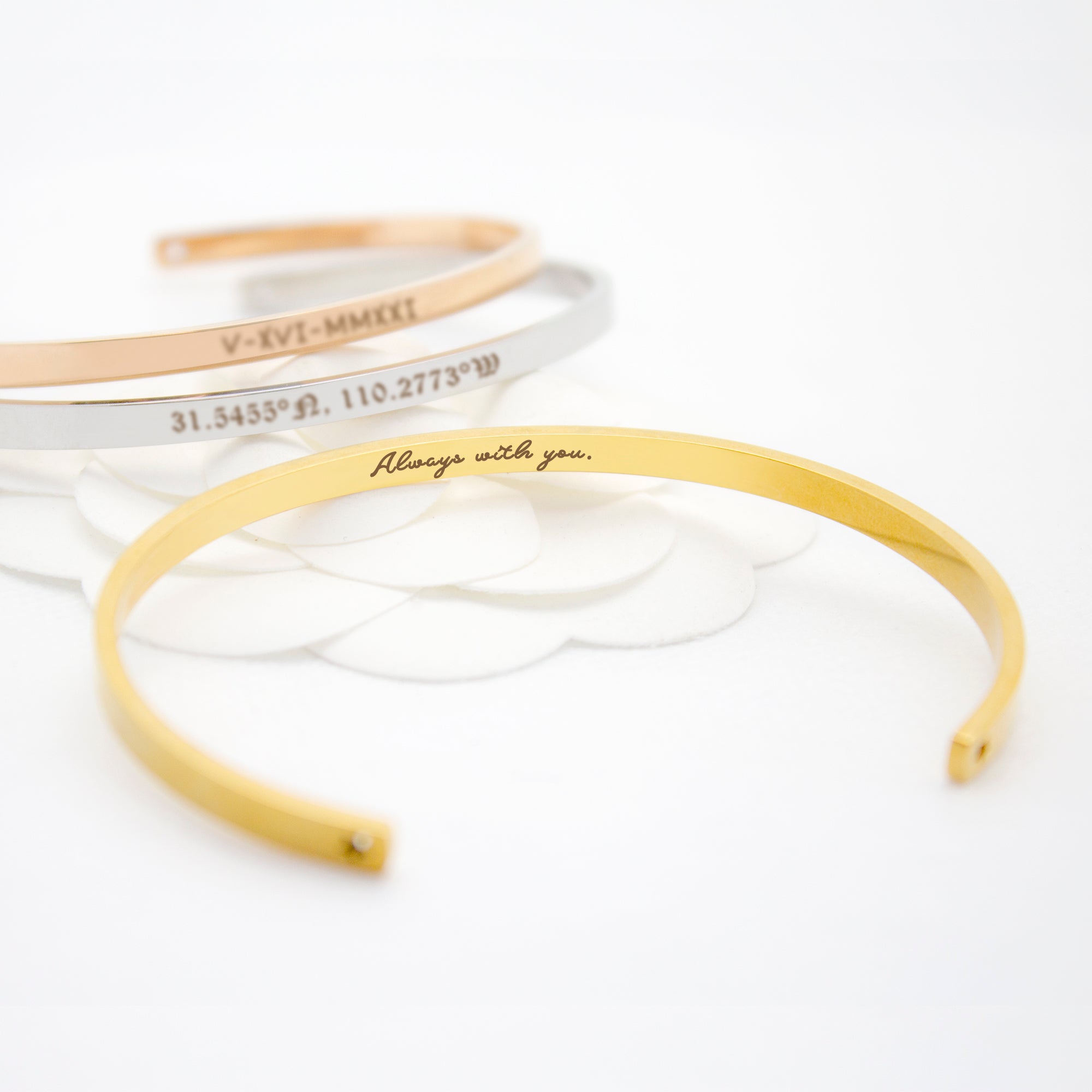 Custom Inspirational Cuff Bangles