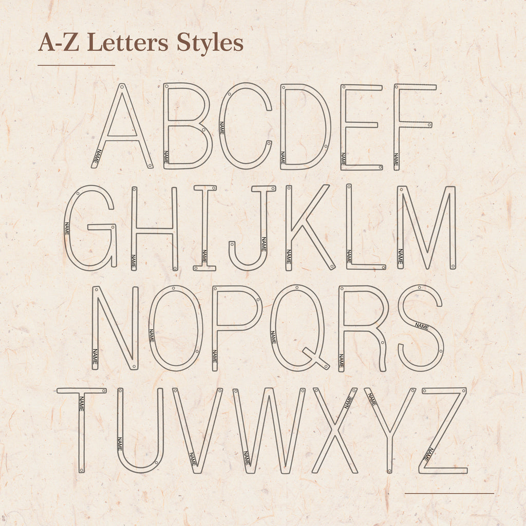 Large Letter Initial Necklace