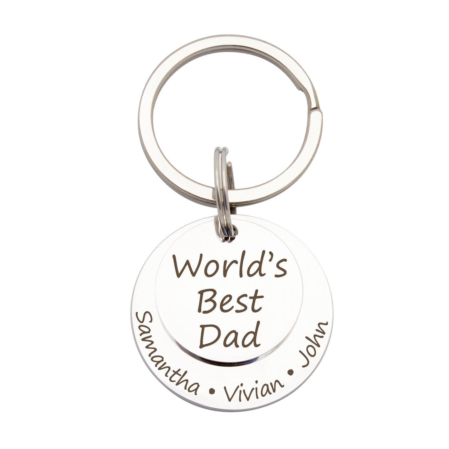 Custom Father's Day Messages Key Chain