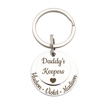 Custom Father's Day Messages Key Chain