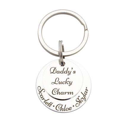 Custom Father's Day Messages Key Chain