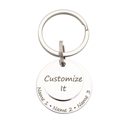 Custom Father's Day Messages Key Chain