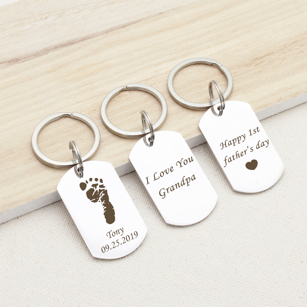Custom Footprint Memorial Dog Tag
