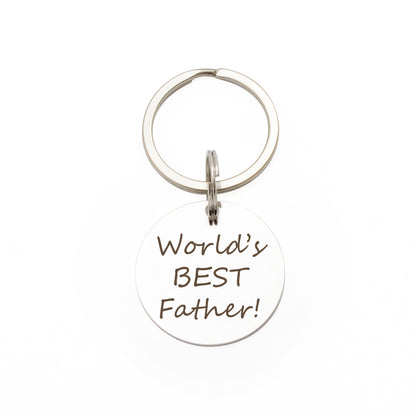 Thoughtful Words for Dad Key Chain