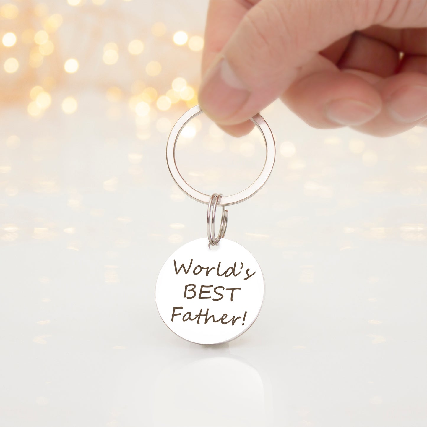 Thoughtful Words for Dad Key Chain