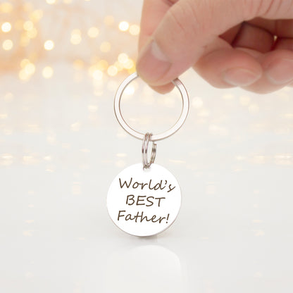 Thoughtful Words for Dad Key Chain