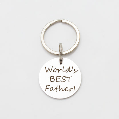 Thoughtful Words for Dad Key Chain