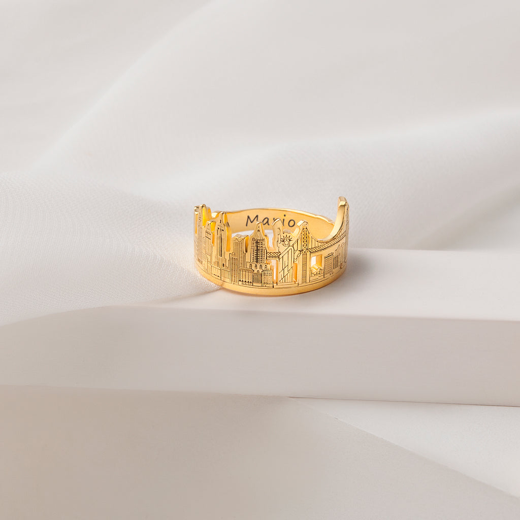 Custom Long Distance Cityscape Ring