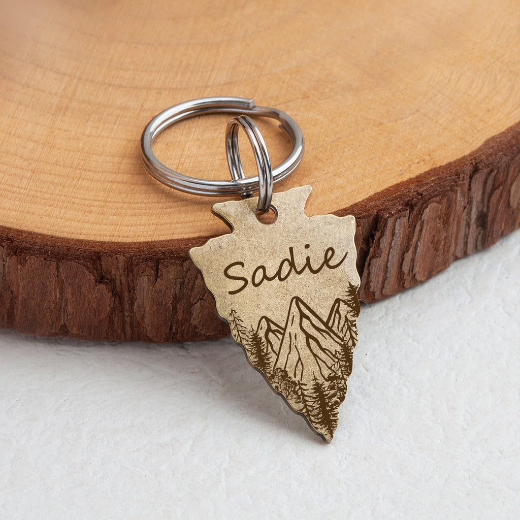 Arrowhead Mountain Peak Pet ID Dog Tag