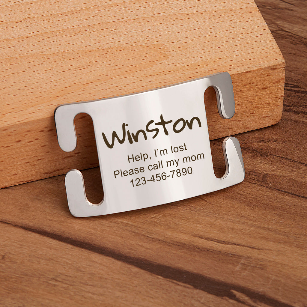Stainless Steel Silent Slide On Pet Tag