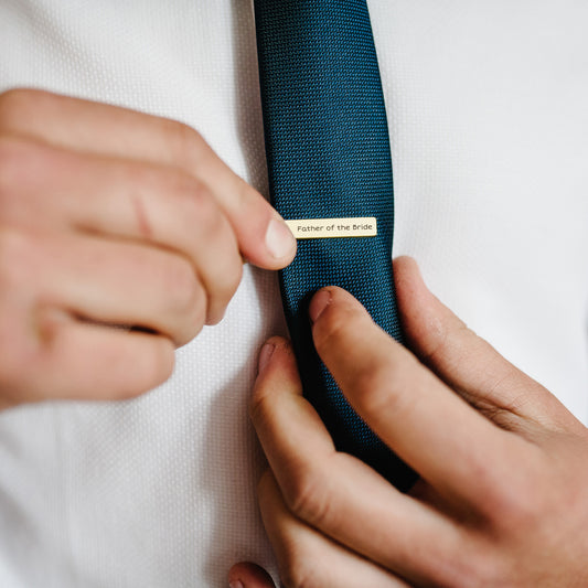 Custom Handwriting Engraved Tie Clip