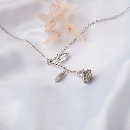 "To An Amazing New Mom" Rose Necklace, Mother's Day Gift for New Mothers