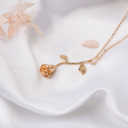 "To An Amazing New Mom" Rose Necklace, Mother's Day Gift for New Mothers