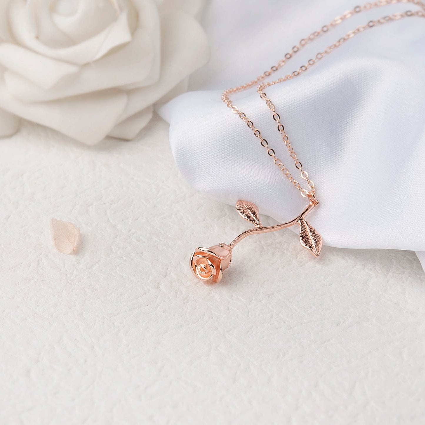 "To An Amazing New Mom" Rose Necklace, Mother's Day Gift for New Mothers