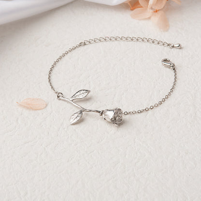 "To my beautiful Mom" Rose Bracelet