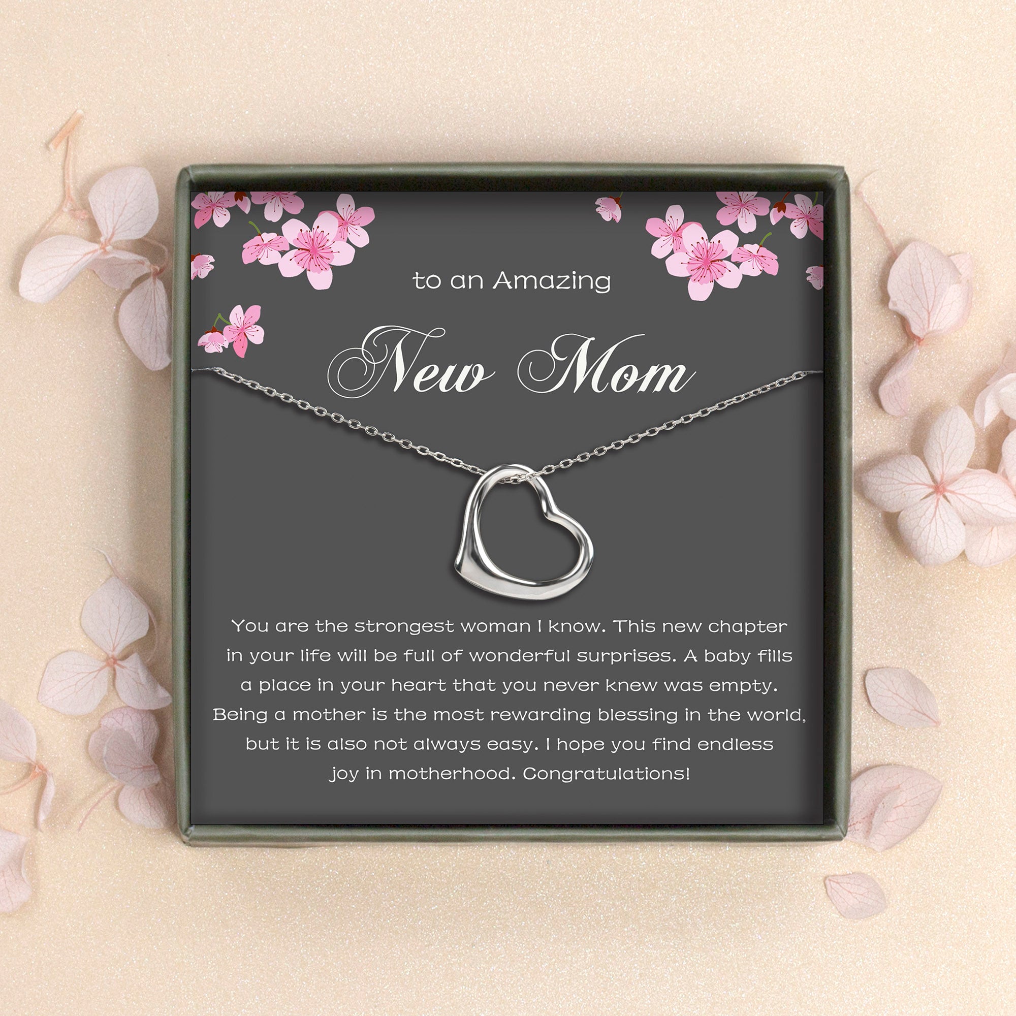 Anavia To An Amazing New Mom Gift Necklace, New Mom 925 Sterling
