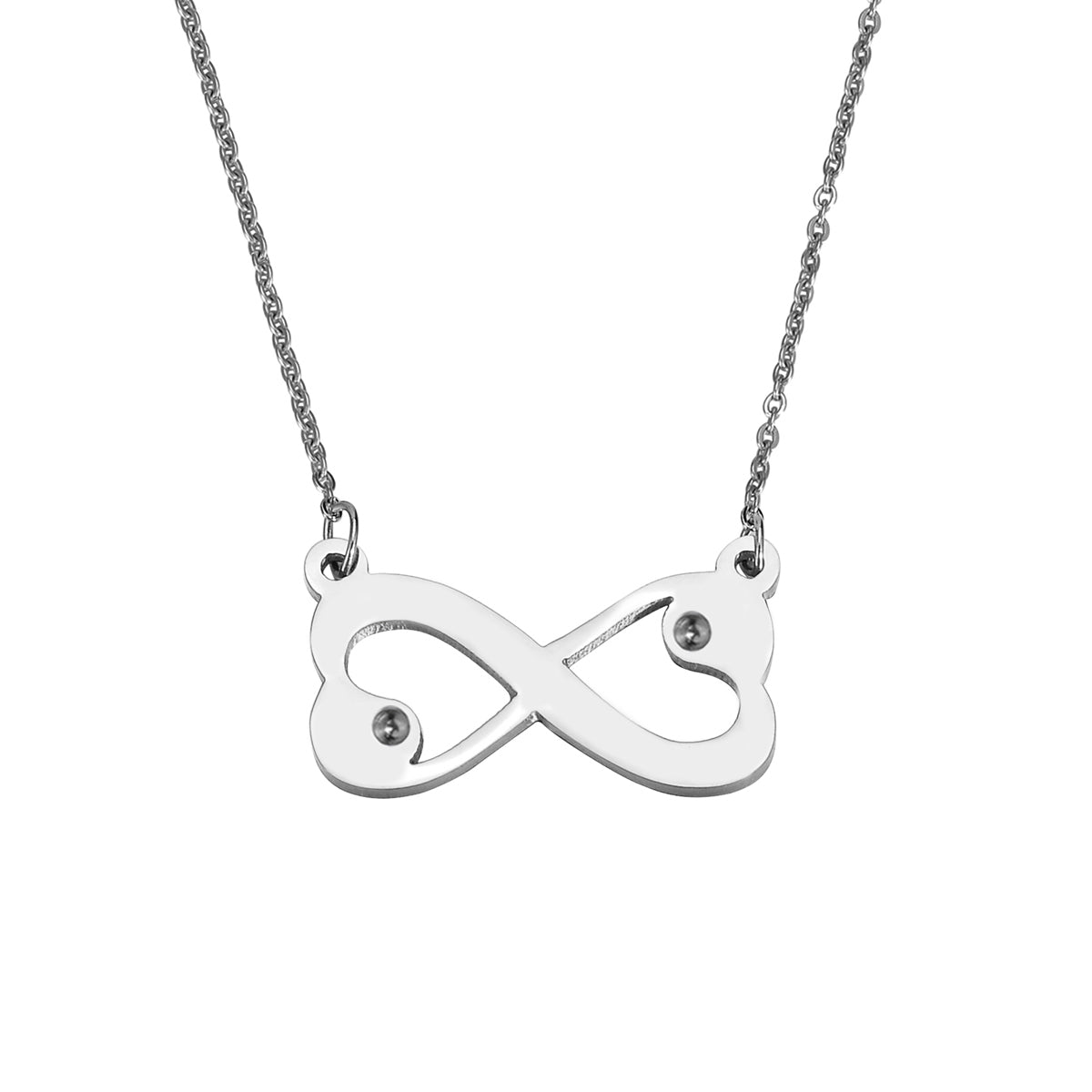 Heart Infinity Birthstone Necklace