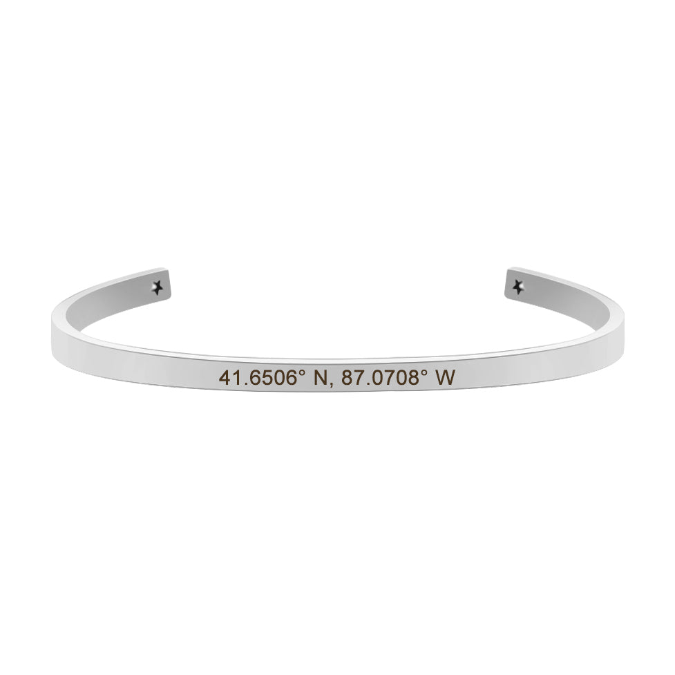 Custom Couples Cuff Bangle Bracelet