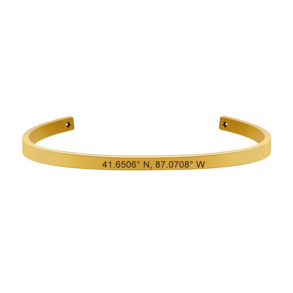 Custom Couples Cuff Bangle Bracelet