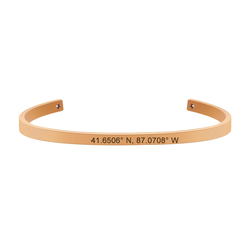 Custom Couples Cuff Bangle Bracelet