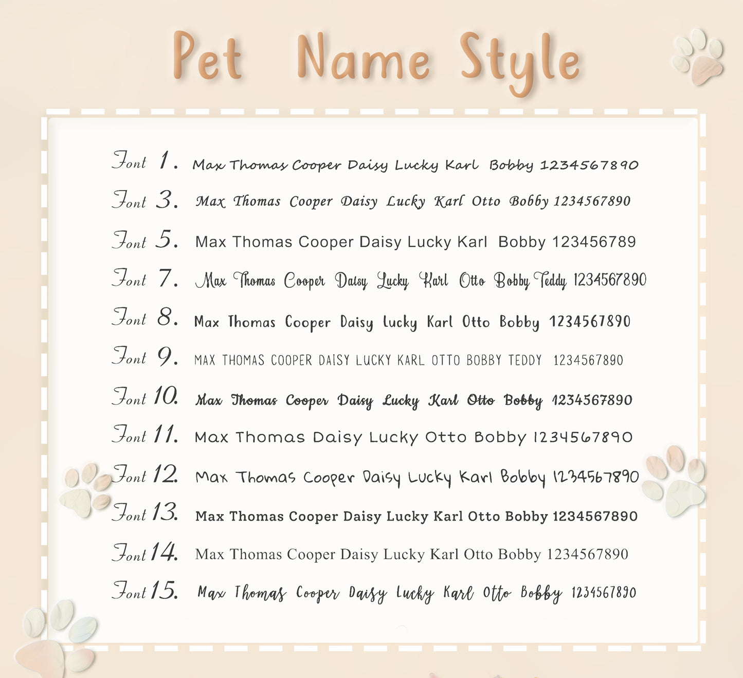 Star Shaped Name and Icon Pet ID Tags