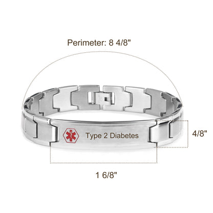 Custom Medical ID Alert Bracelet