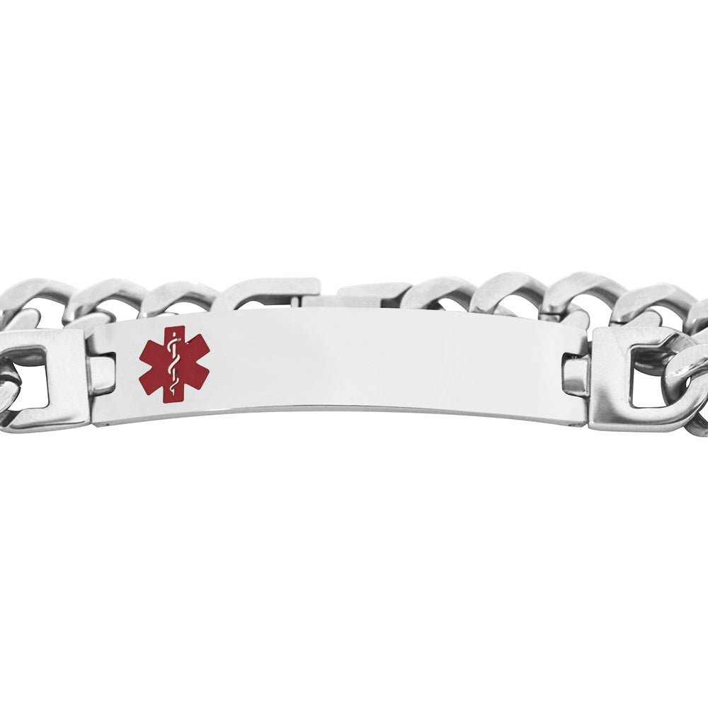 Medical Alert ID Chain Bracelet