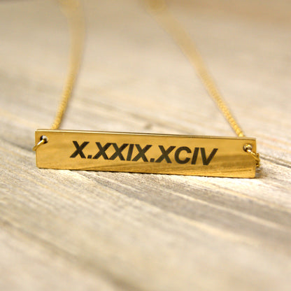 Bar Name Necklace