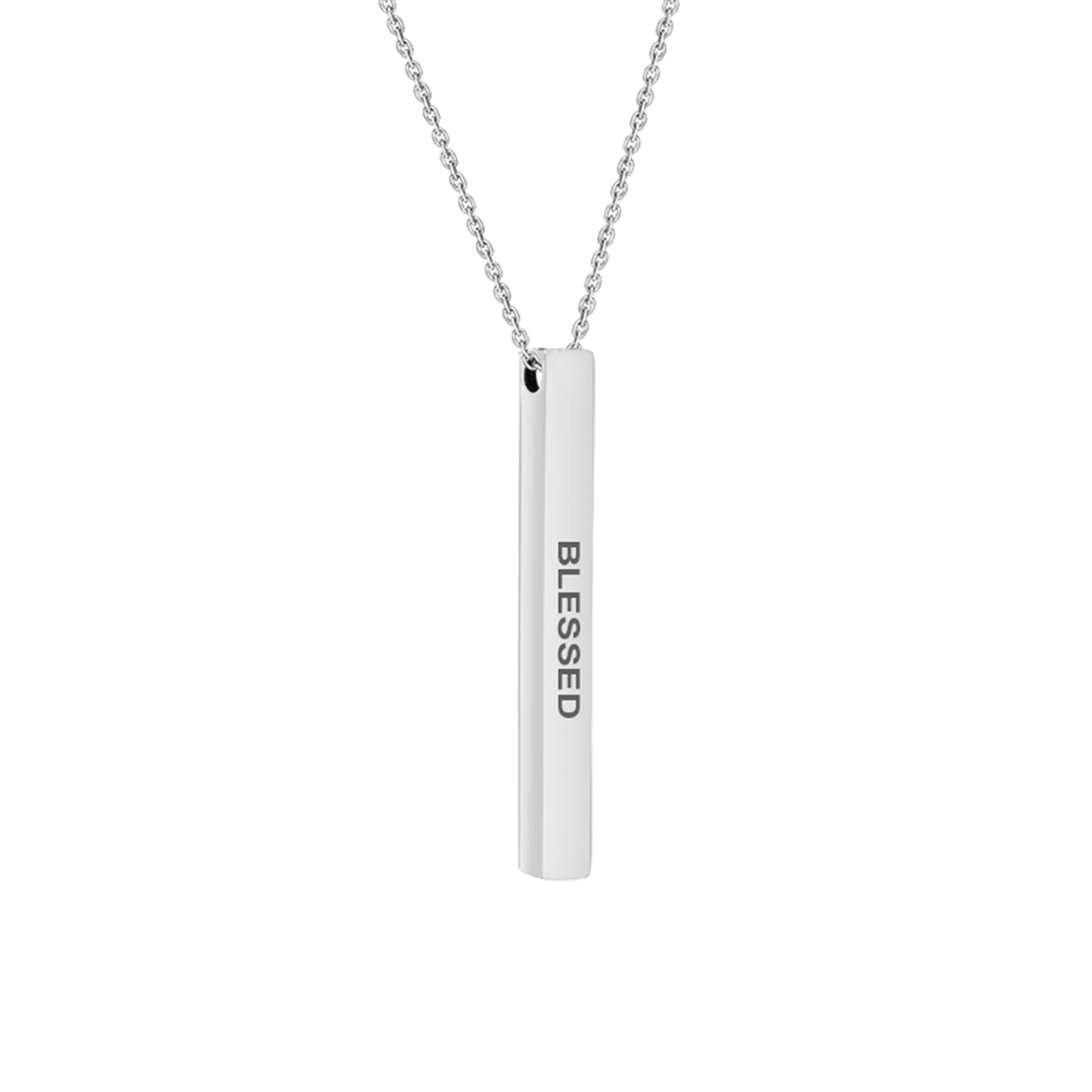 Motivational Quote Bar Necklace