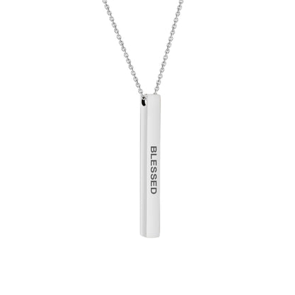 Motivational Quote Bar Necklace