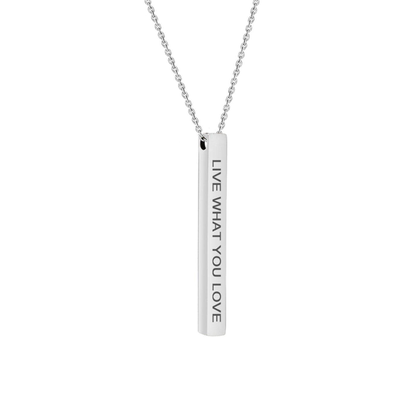 Motivational Quote Bar Necklace