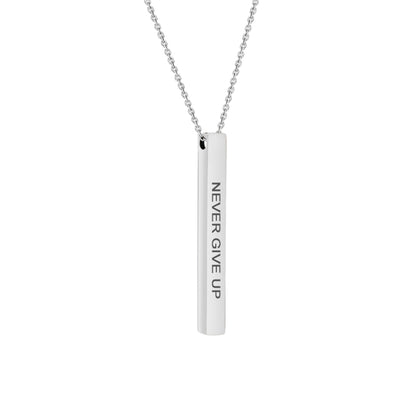 Motivational Quote Bar Necklace