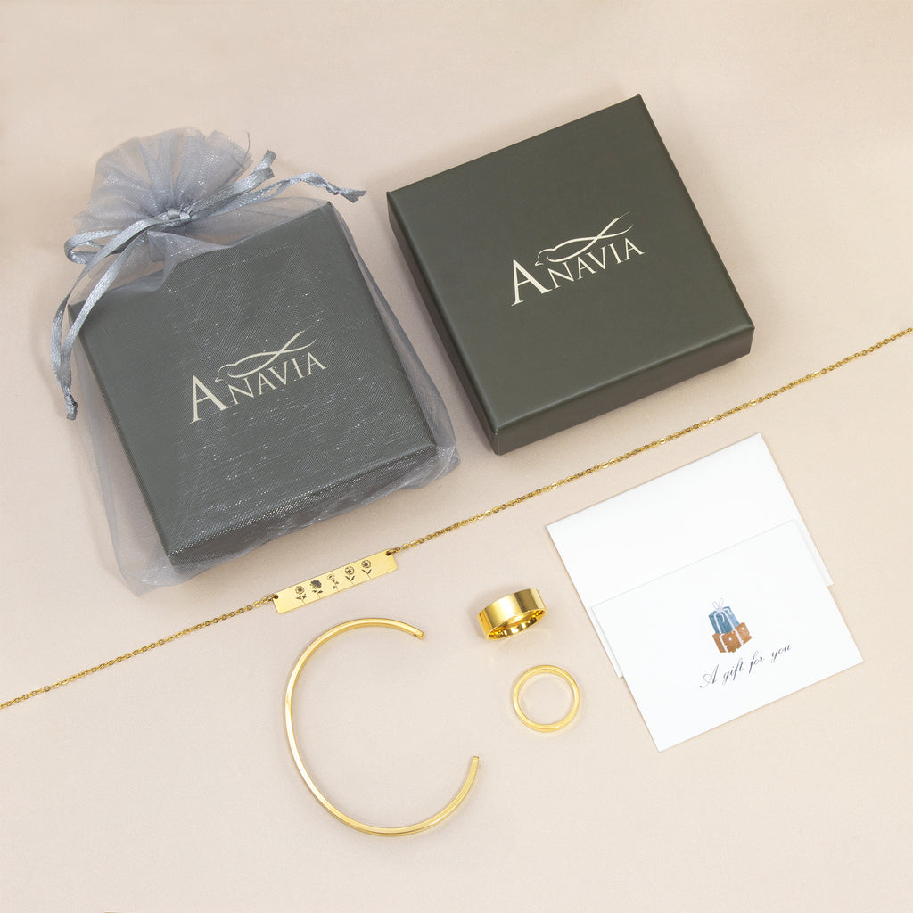 Anavia Custom Name Bangle Bracelet