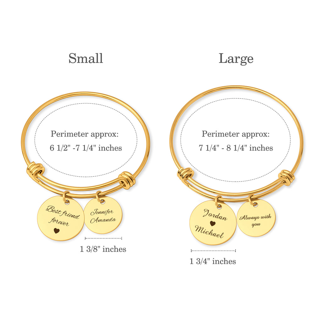 Anavia Custom Name Bangle Bracelet