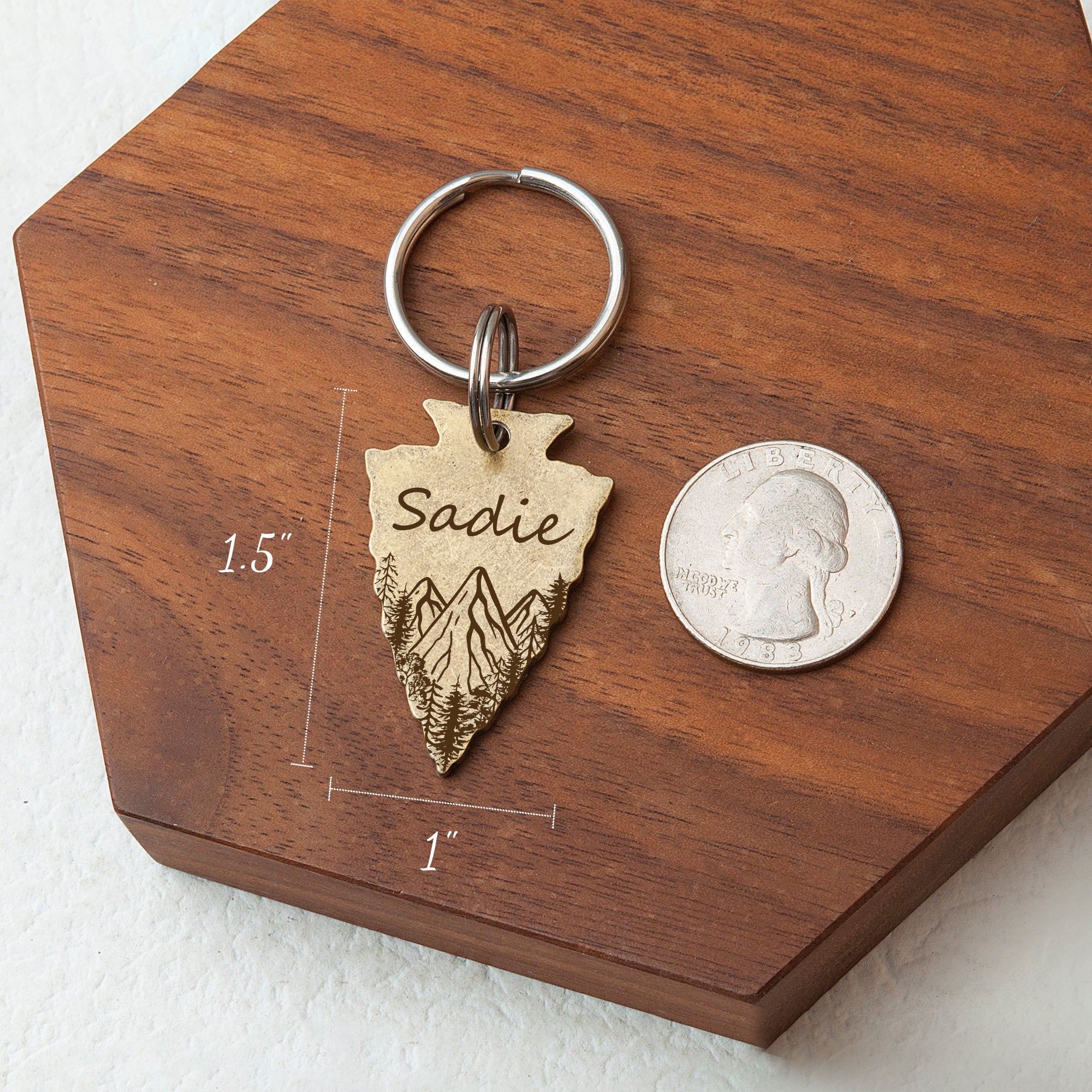 Arrowhead Mountain Peak Pet ID Dog Tag