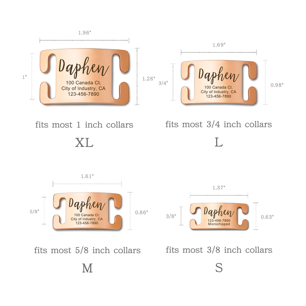 Stainless Steel Silent Slide On Pet Tag