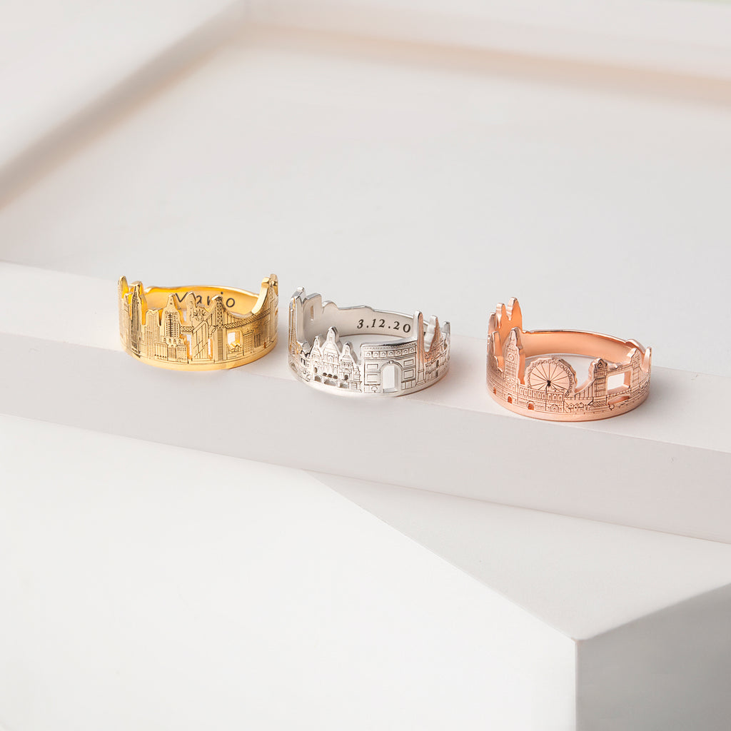 Custom Long Distance Cityscape Ring