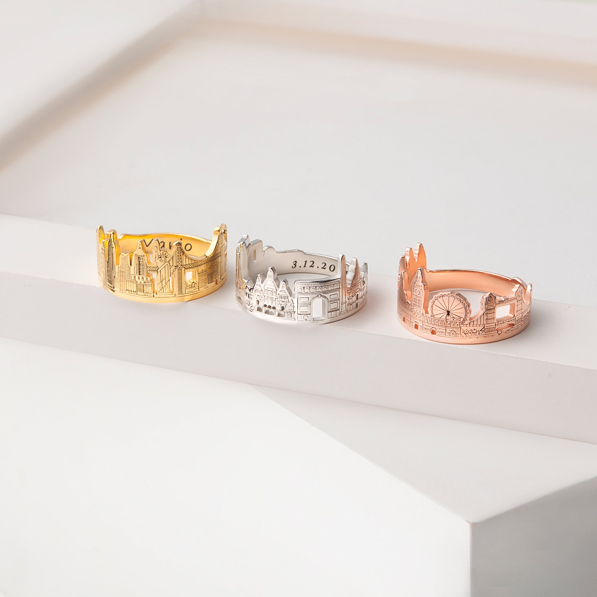 Custom Long Distance Cityscape Ring