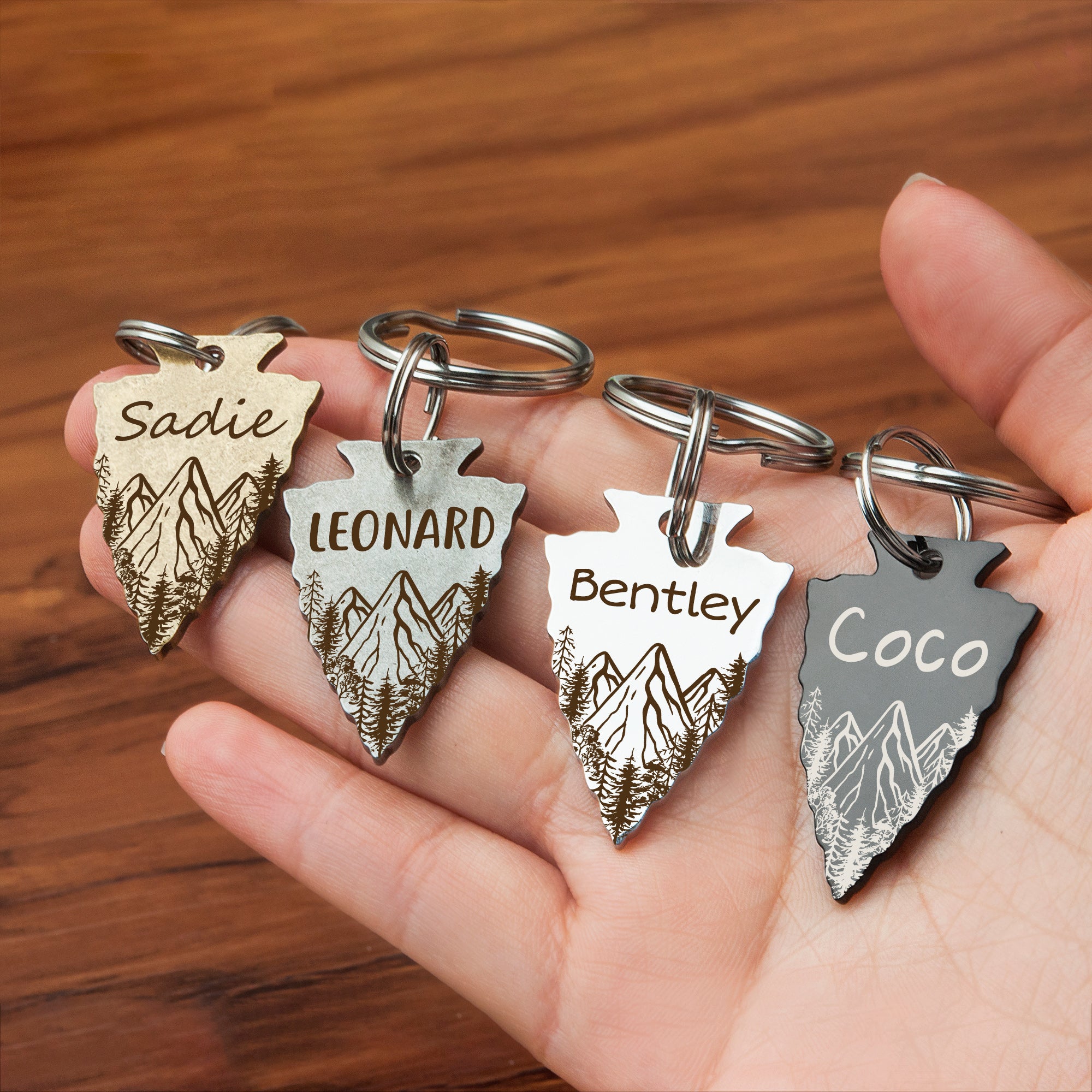 Arrowhead Mountain Peak Pet ID Dog Tag