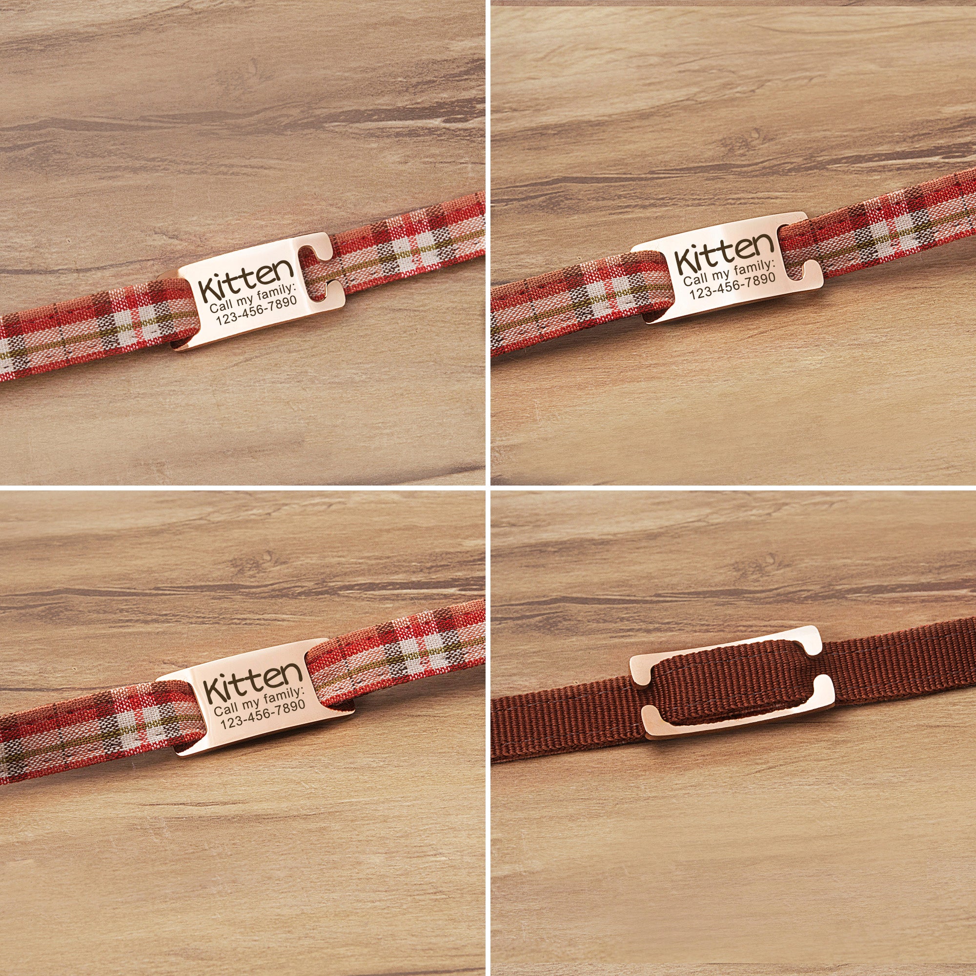 Stainless Steel Silent Slide On Pet Tag